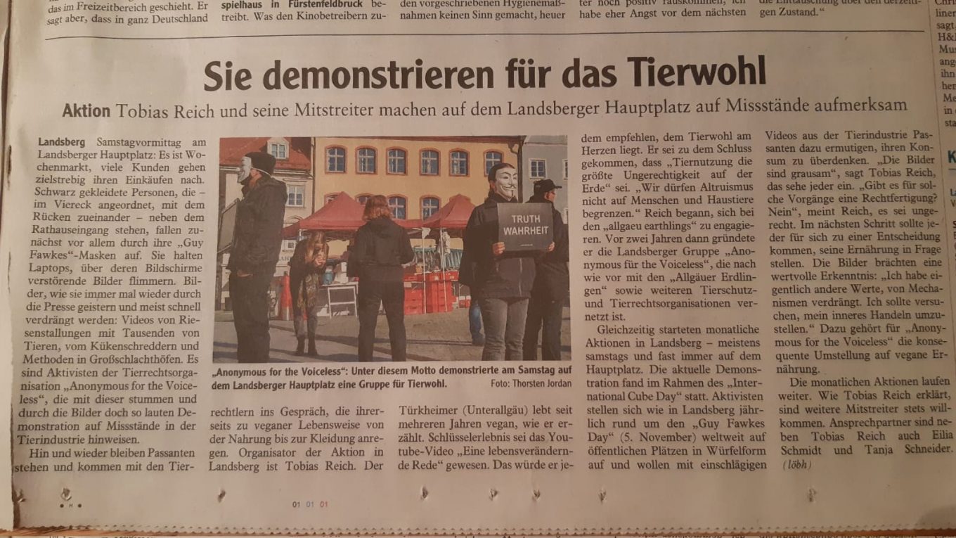 Landsberger Tagblatt Artikel über ICS2020 AV-LL